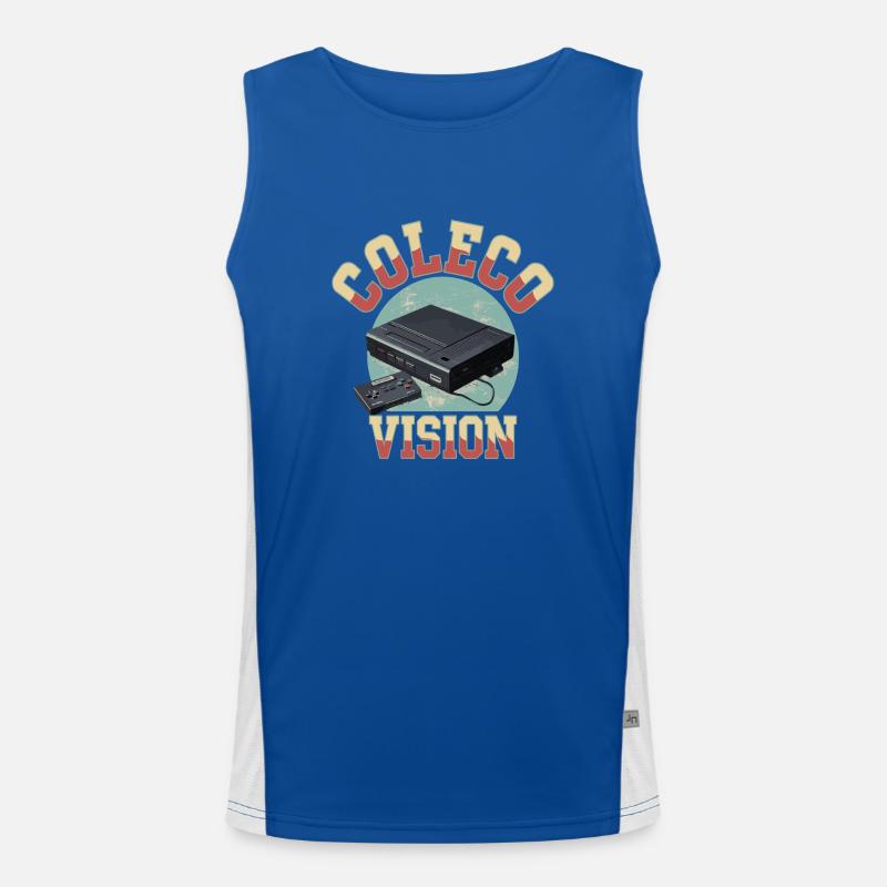 Colecovision Retro Home Gaming System 80 s Men's Functional Contrast Tank Top 