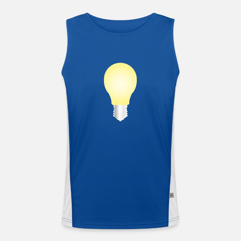light bulb Men's Functional Contrast Tank Top 