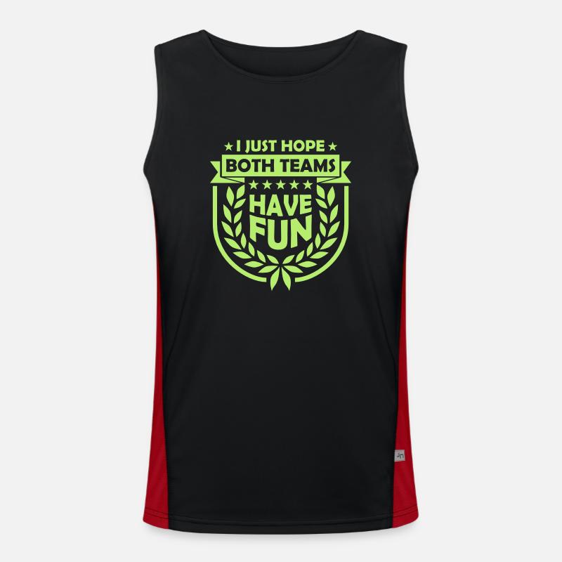 Both Teams Have Fun Men's Functional Contrast Tank Top 