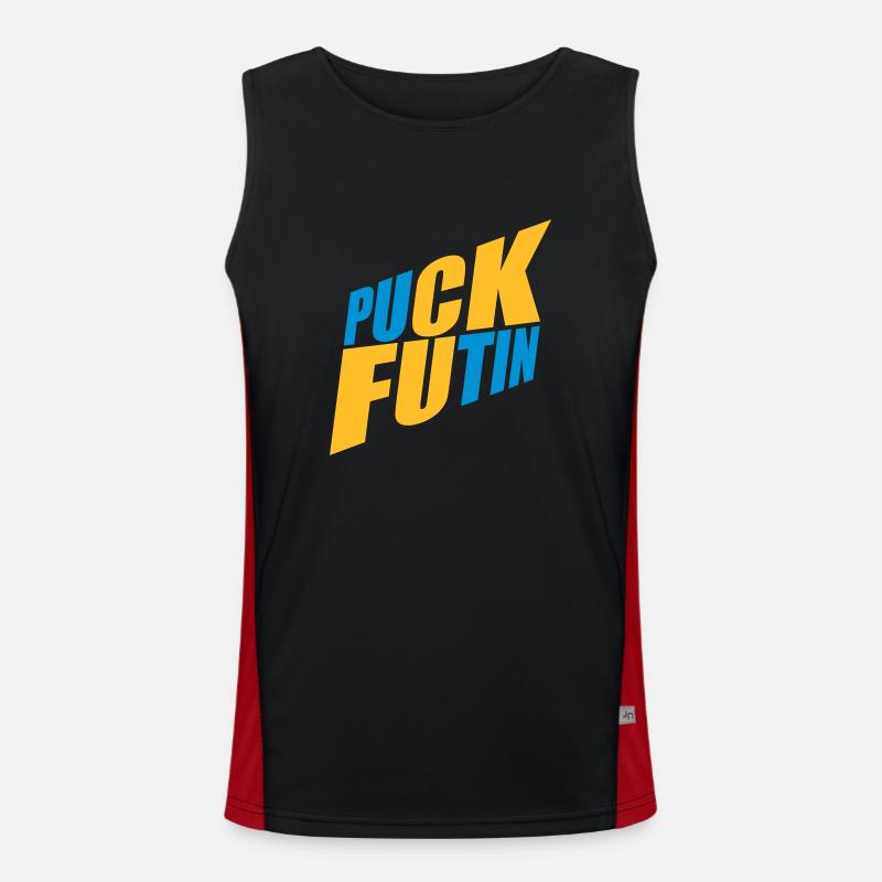 Conception du logo Puck Futin Débardeur respirant contrasté Homme 