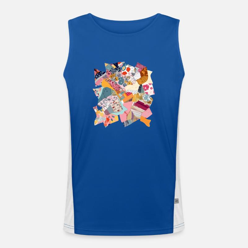 Fabric patchwork n°2 Men's Functional Contrast Tank Top 