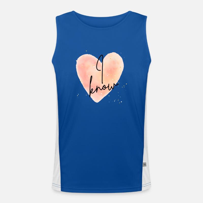 I know Men's Functional Contrast Tank Top 