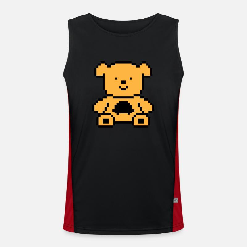 pixel bär Funktionelles Kontrast-Tank Top für Männer 