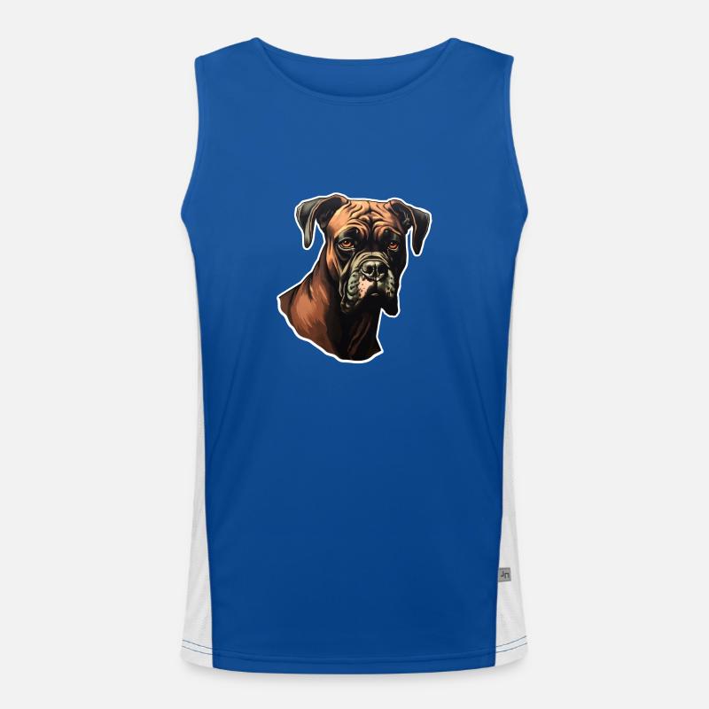 Boxer Head Men's Functional Contrast Tank Top 