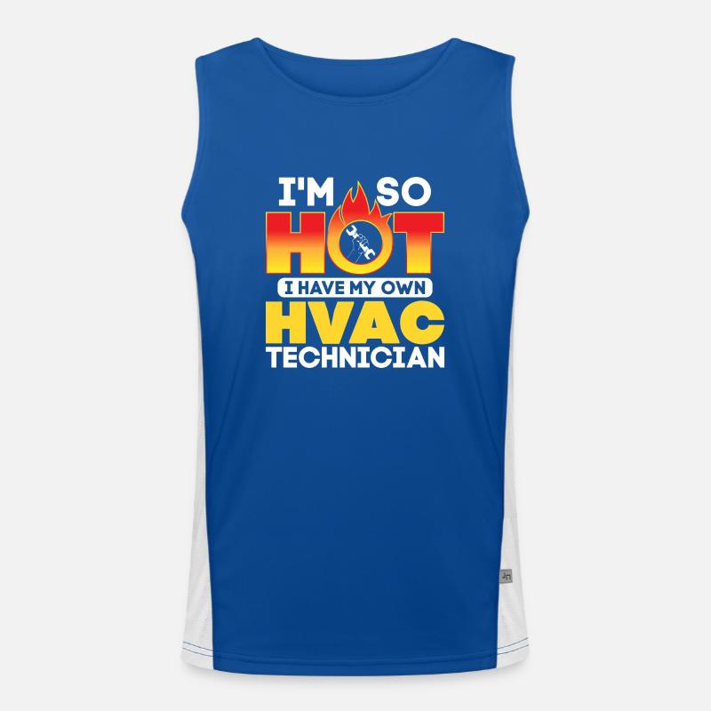 Have My Own HVAC Technician Technician Installer Funktionelles Kontrast-Tank Top für Männer 