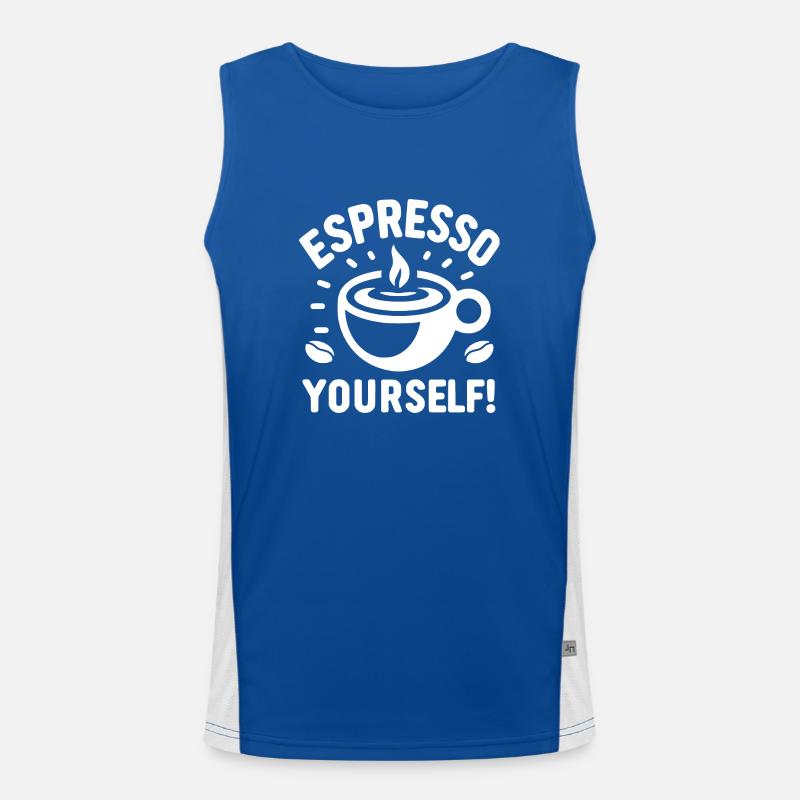 Espresso selber machen! Funktionelles Kontrast-Tank Top für Männer 