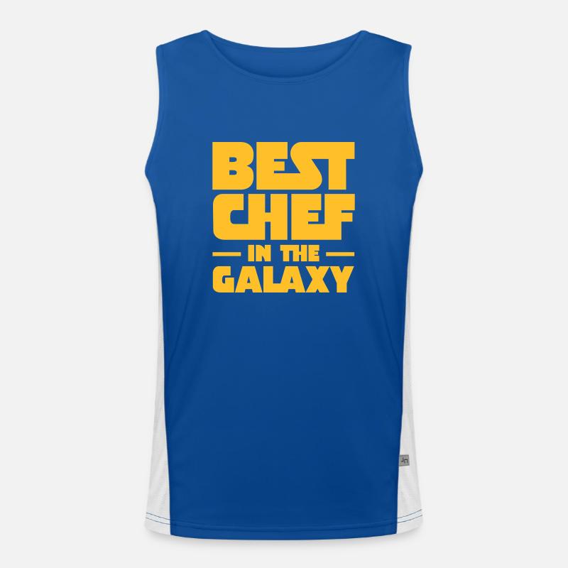 Best Chef In The Galaxy Funktionelles Kontrast-Tank Top für Männer 