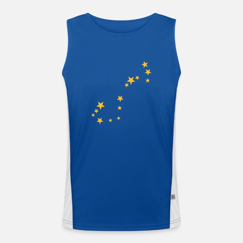 Skorpion Sternbild Funktionelles Kontrast-Tank Top für Männer 