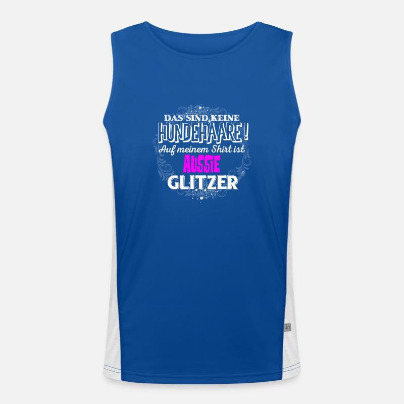 AUSSIE - Glitzer Funktionelles Kontrast-Tank Top für Männer 