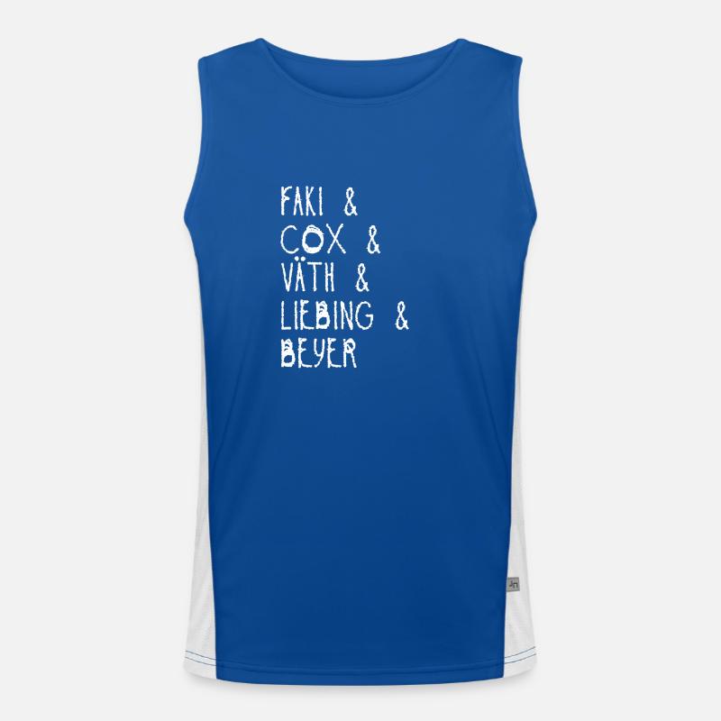 Techno Design DJ's Gift Idea Men's Functional Contrast Tank Top 