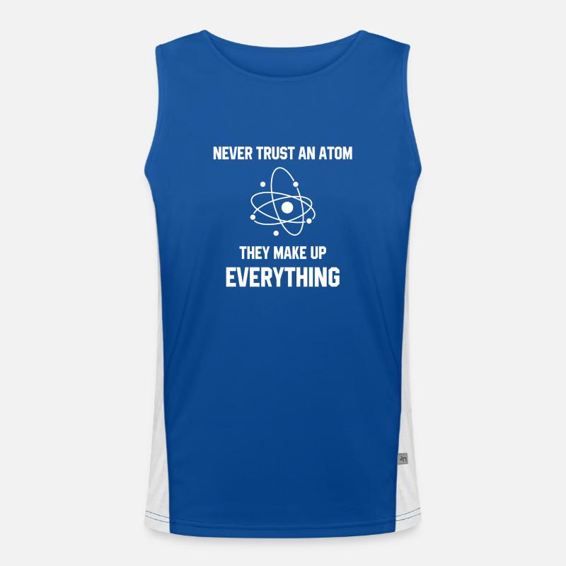 Never Trust An Atom Men's Functional Contrast Tank Top 