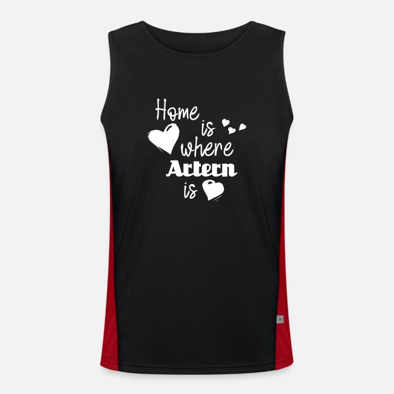 Zuhause in Artern - Home is where Artern is Funktionelles Kontrast-Tank Top für Männer 