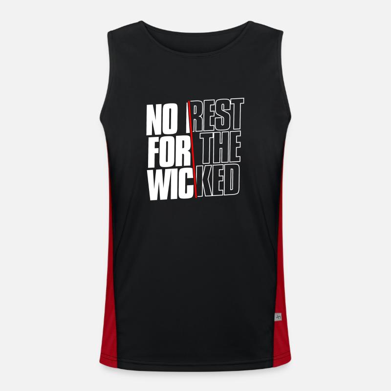 No Rest For The Wicked Men's Functional Contrast Tank Top 