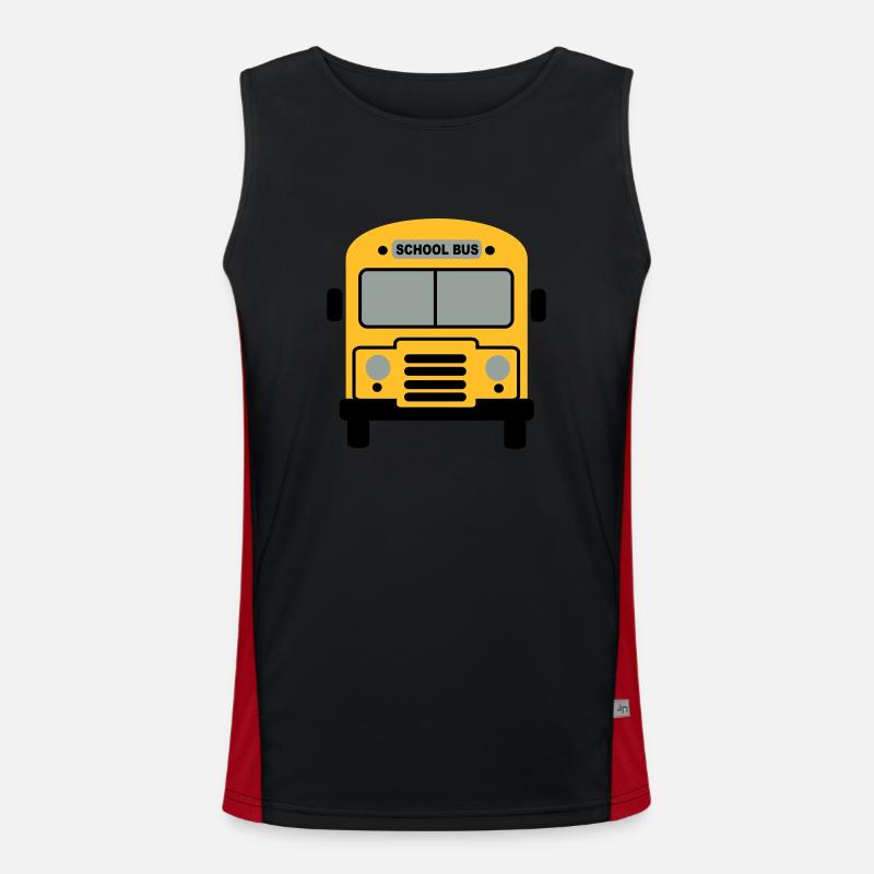School bus Men's Functional Contrast Tank Top 