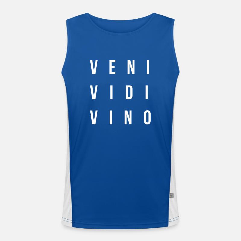 Veni Vidi Vino LWPT Funktionelles Kontrast-Tank Top für Männer 