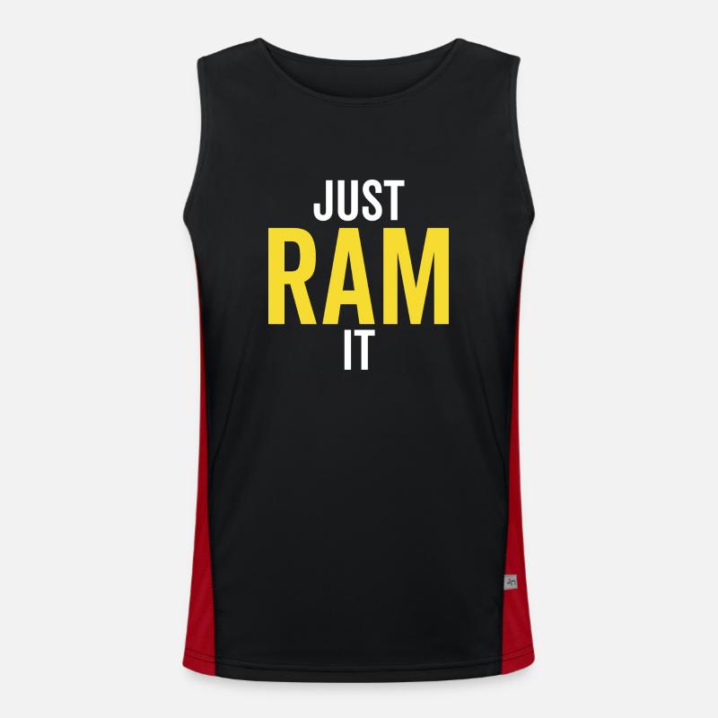 Just Ram It Men's Functional Contrast Tank Top 