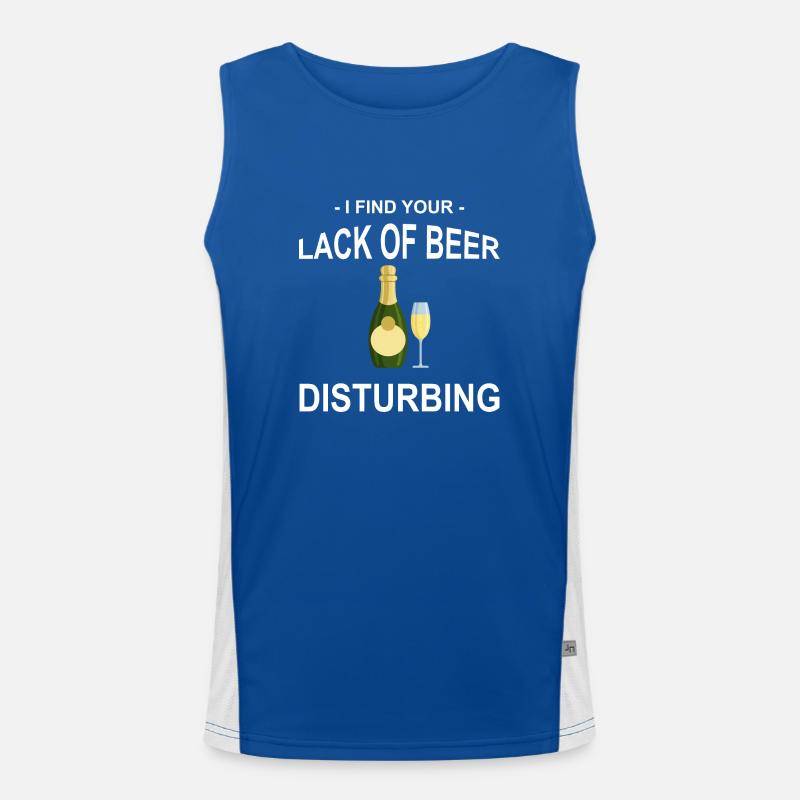 Bier Wein Whiskey Schnaps Alkohol Funktionelles Kontrast-Tank Top für Männer 