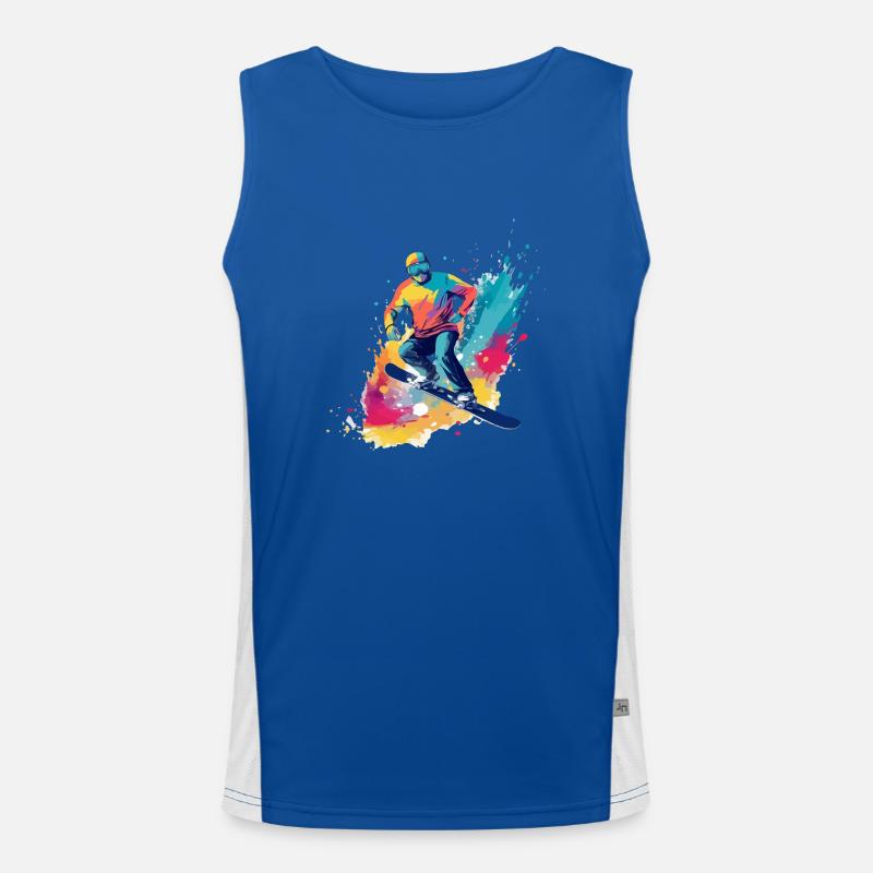 Polo snowboard Débardeur respirant contrasté Homme 