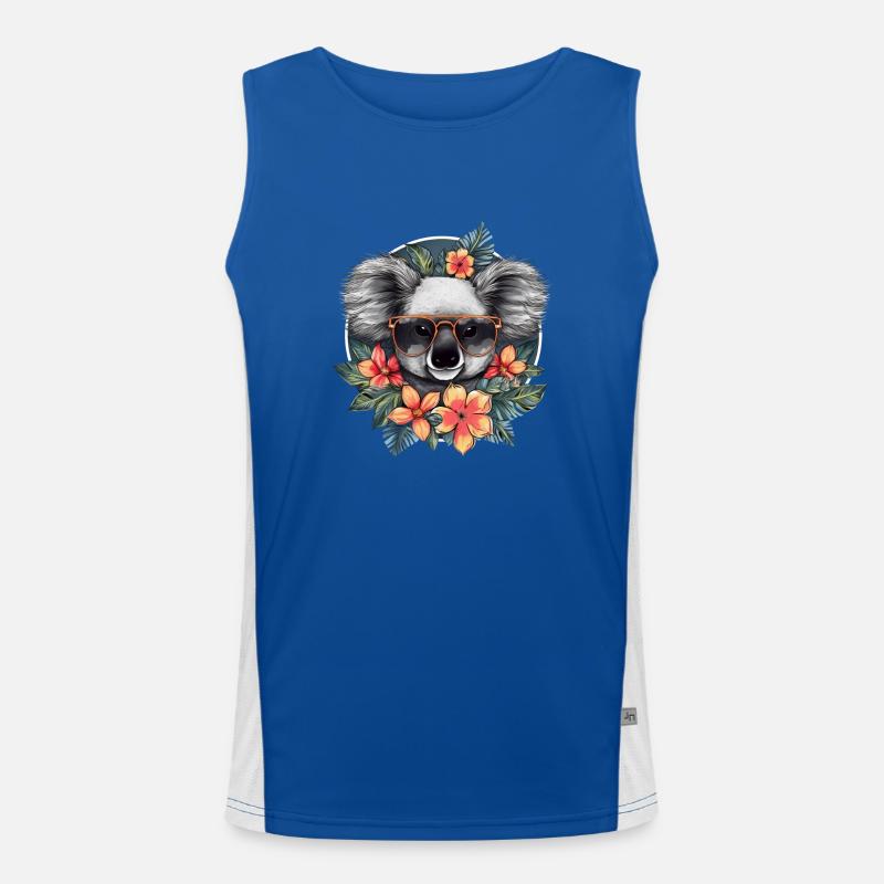 Cute koala Men's Functional Contrast Tank Top 