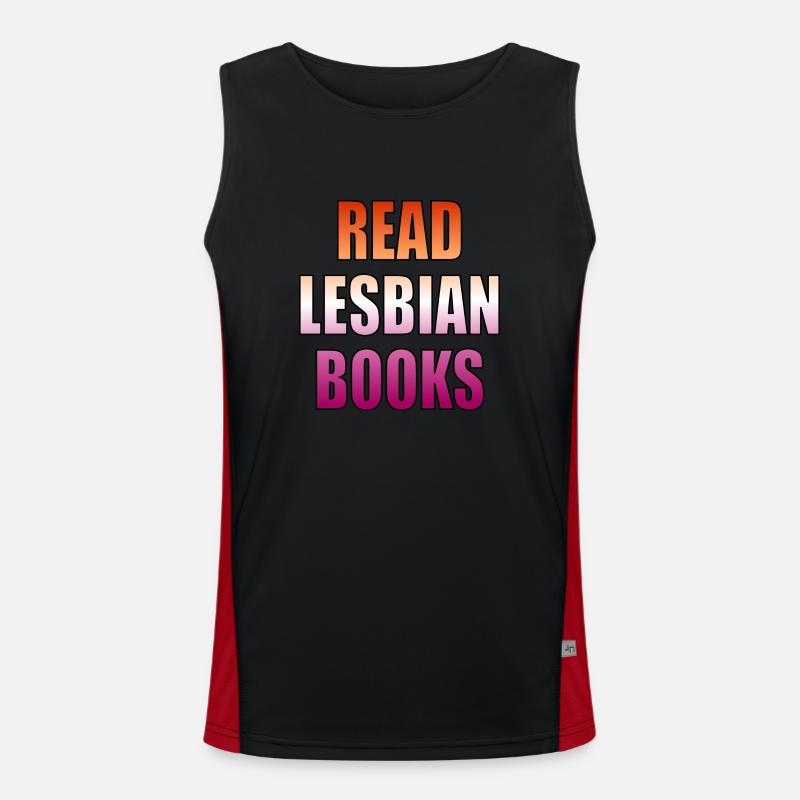 Lesen Sie lesbische Bücher Funktionelles Kontrast-Tank Top für Männer 