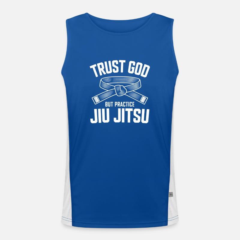 Experience discipline in grappling Men's Functional Contrast Tank Top 