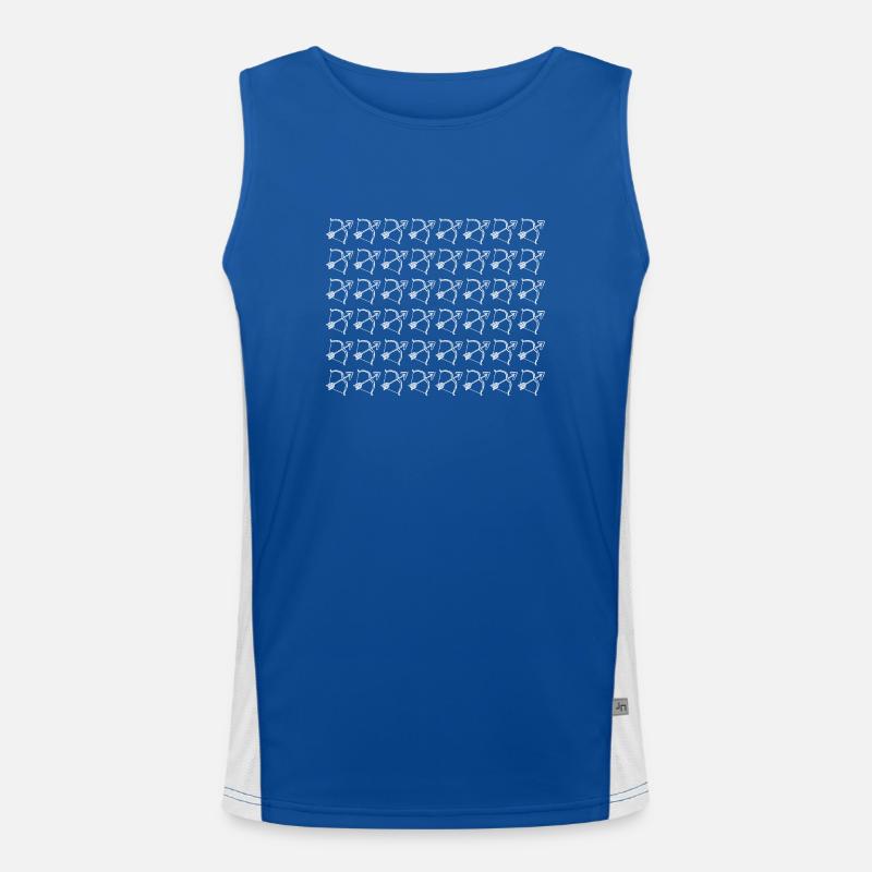 Bogenschütze Bogenschießen Funktionelles Kontrast-Tank Top für Männer 