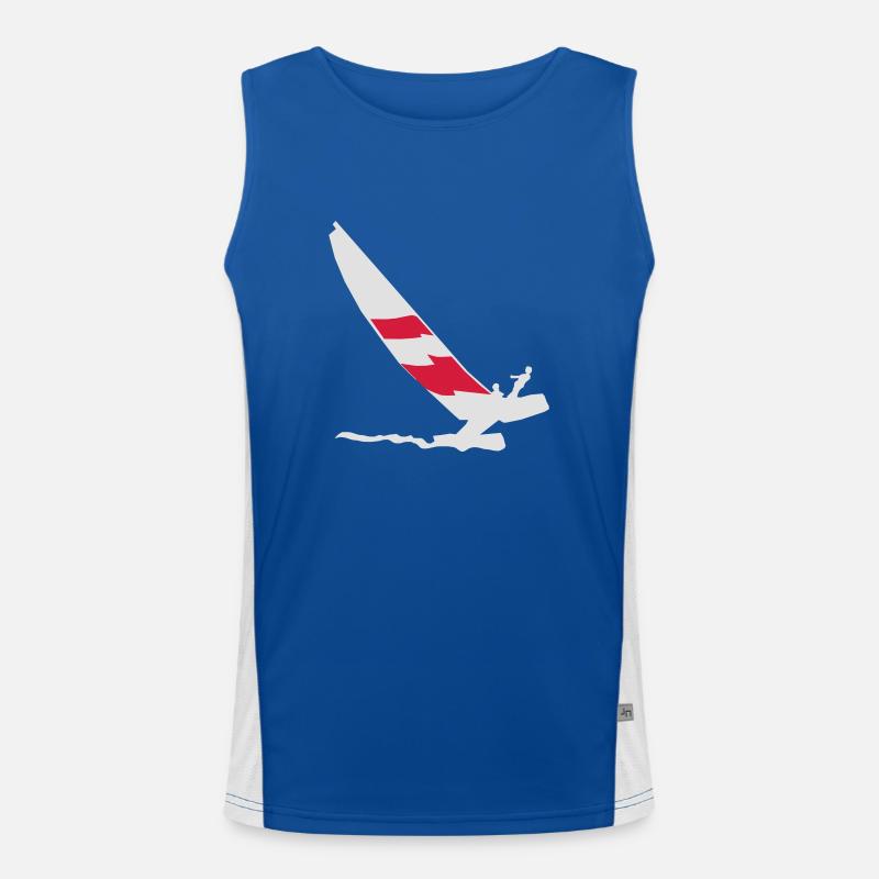 Katamaran Funktionelles Kontrast-Tank Top für Männer 