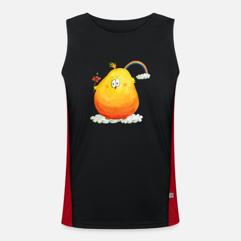 Rainbowbirds "sunny birdy" Funktionelles Kontrast-Tank Top für Männer 