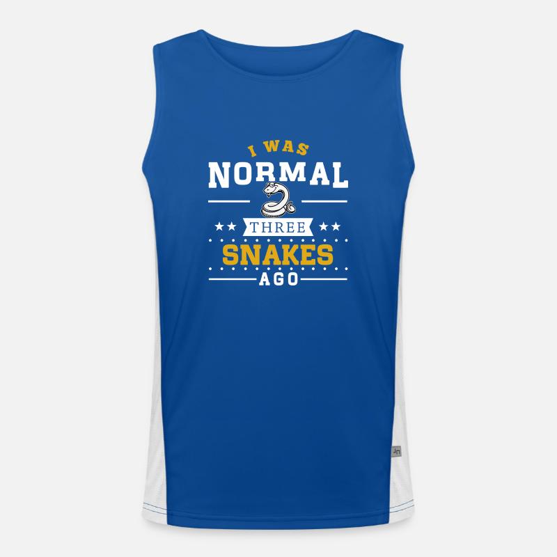 Three Snakes Ago Funktionelles Kontrast-Tank Top für Männer 