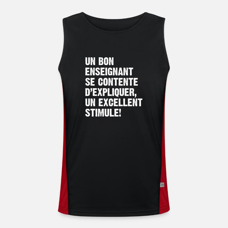 Un bon enseignant Débardeur respirant contrasté Homme 
