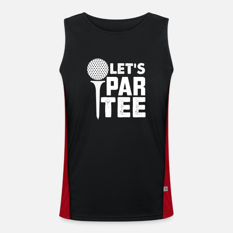 LET'S PAR TEE Funktionelles Kontrast-Tank Top für Männer 
