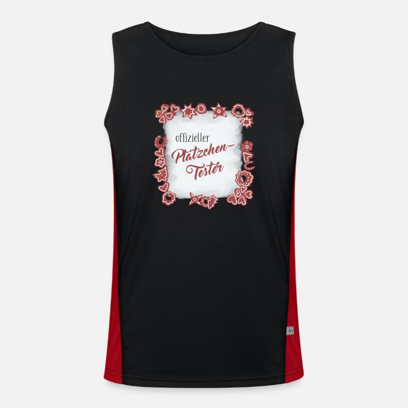 Offizieller Plätzchen Tester Funktionelles Kontrast-Tank Top für Männer 