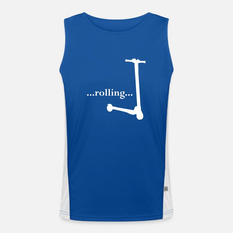 E-Scooter Roller Scooter Débardeur respirant contrasté Homme 