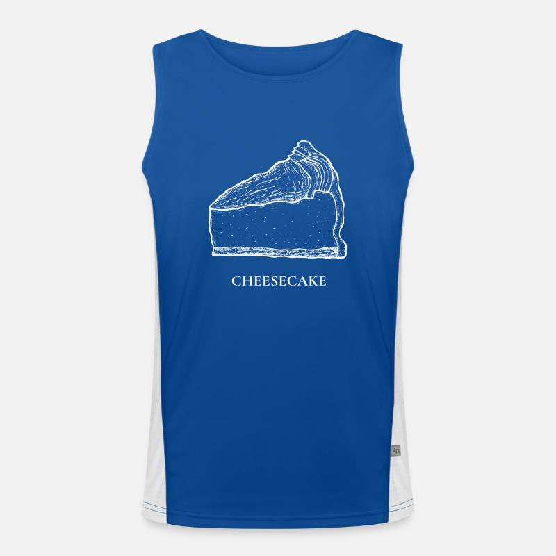 Cheesecake drawing Men's Functional Contrast Tank Top 
