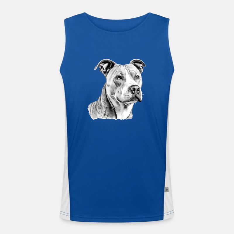 Jack der Pitbull Funktionelles Kontrast-Tank Top für Männer 