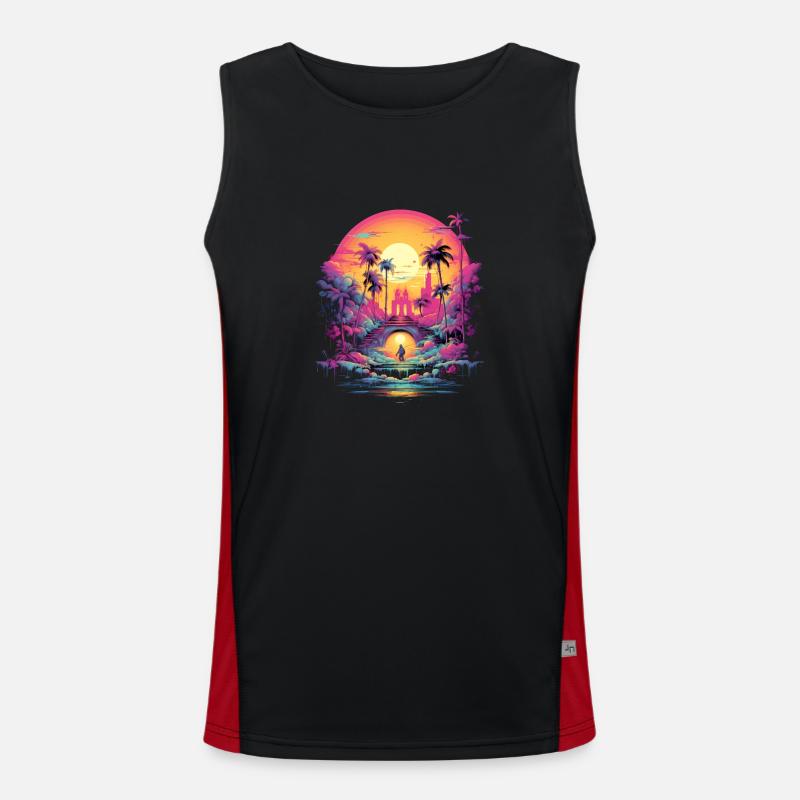Video Game Men's Functional Contrast Tank Top 