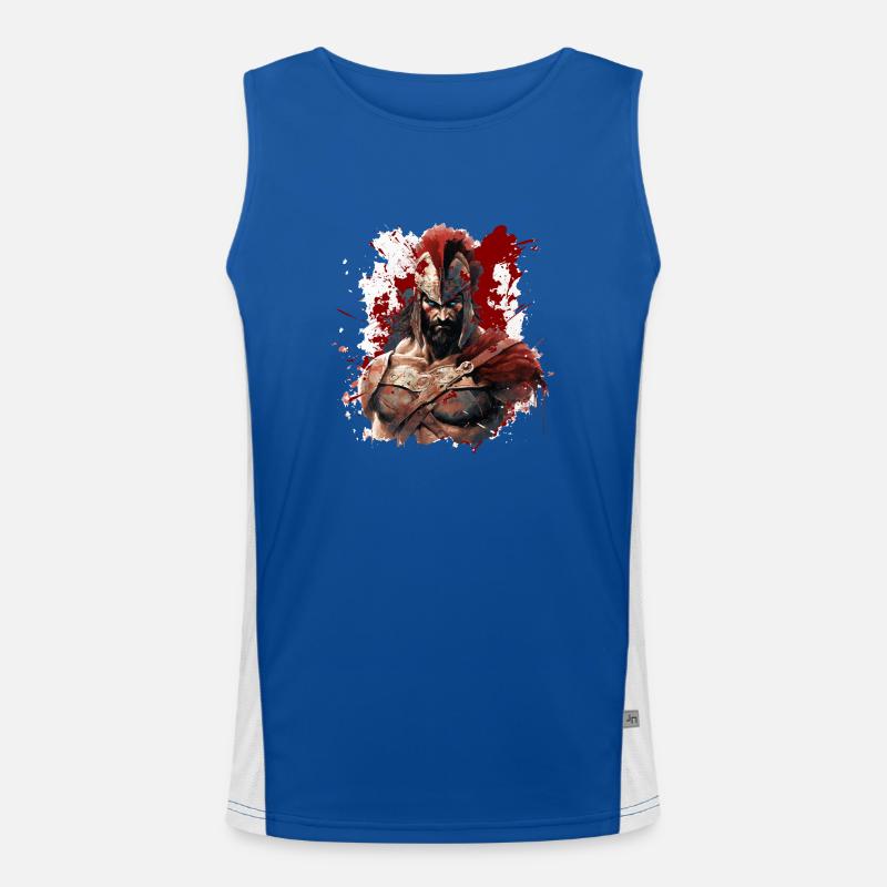Sparta Design Spartans Grèce Spartan Débardeur respirant contrasté Homme 