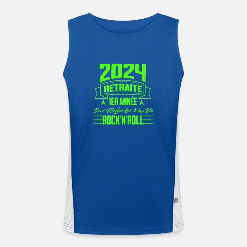 "2024 Rock 'n' Roll Retreat - First Year" Men's Functional Contrast Tank Top 