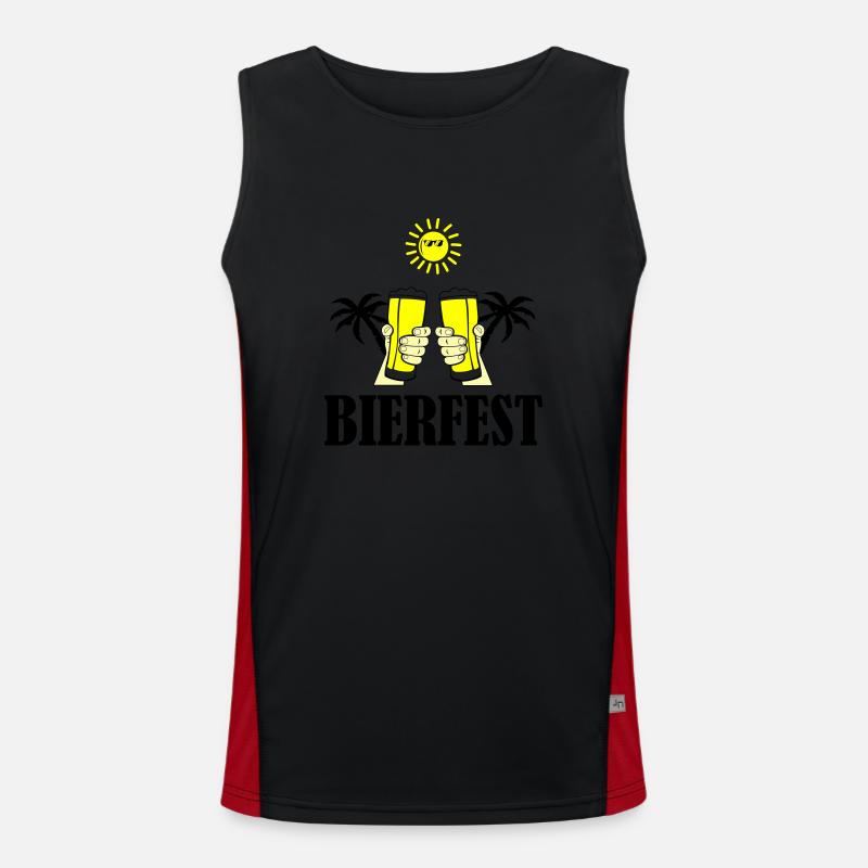 bierfest 01 Funktionelles Kontrast-Tank Top für Männer 