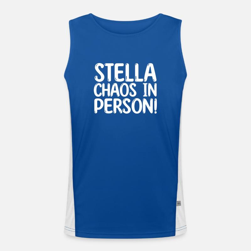 First name Stella Men's Functional Contrast Tank Top 