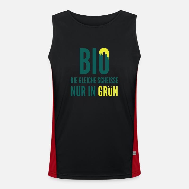 Bio Funktionelles Kontrast-Tank Top für Männer 