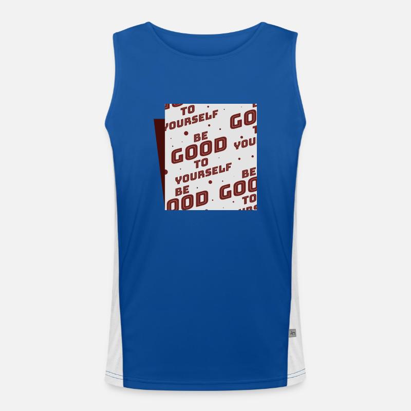 Sei gut zu dir selbst Funktionelles Kontrast-Tank Top für Männer 