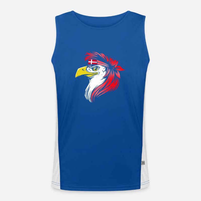 Dänemark Funktionelles Kontrast-Tank Top für Männer 