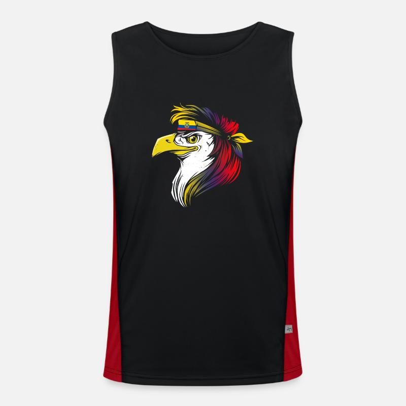 Ecuador Funktionelles Kontrast-Tank Top für Männer 