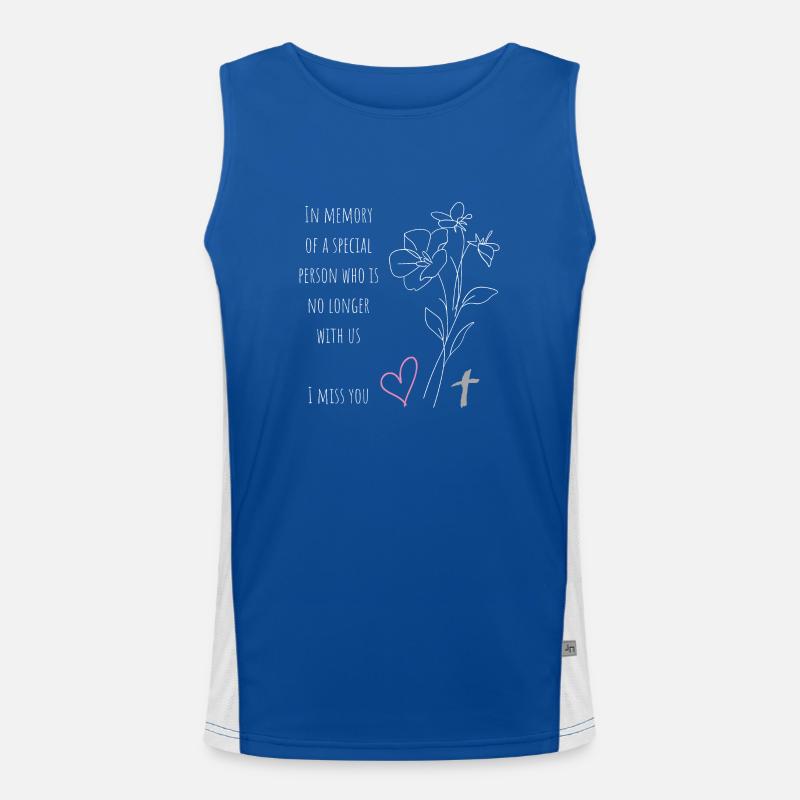 Tu me manques Débardeur respirant contrasté Homme 