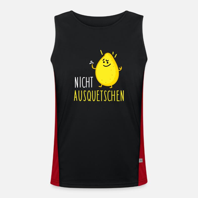 Rebellion einer Zitrone Funktionelles Kontrast-Tank Top für Männer 