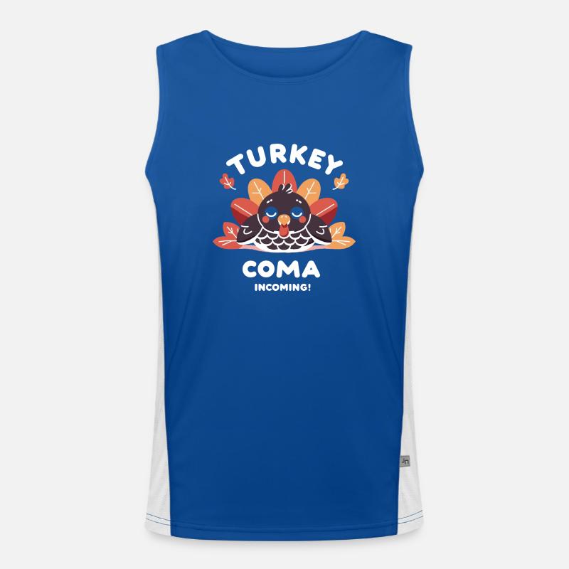 Turkey Coma Incoming! Men's Functional Contrast Tank Top 