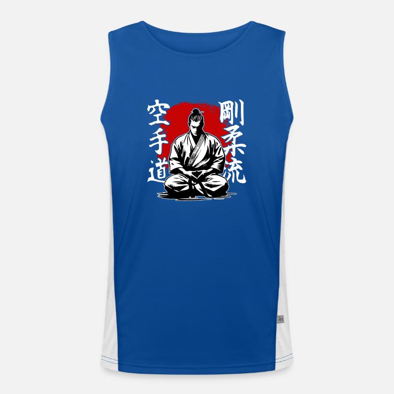Samurai Goju Ryu Karate Kampfkunststil Funktionelles Kontrast-Tank Top für Männer 