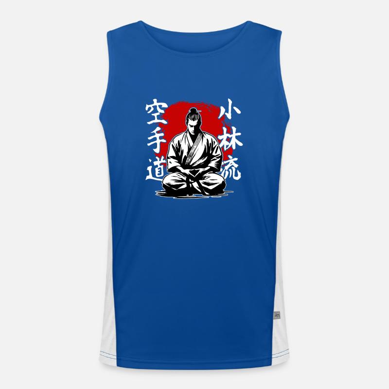 Samurai Shorin Ryu Karate Kampfkunststil Funktionelles Kontrast-Tank Top für Männer 