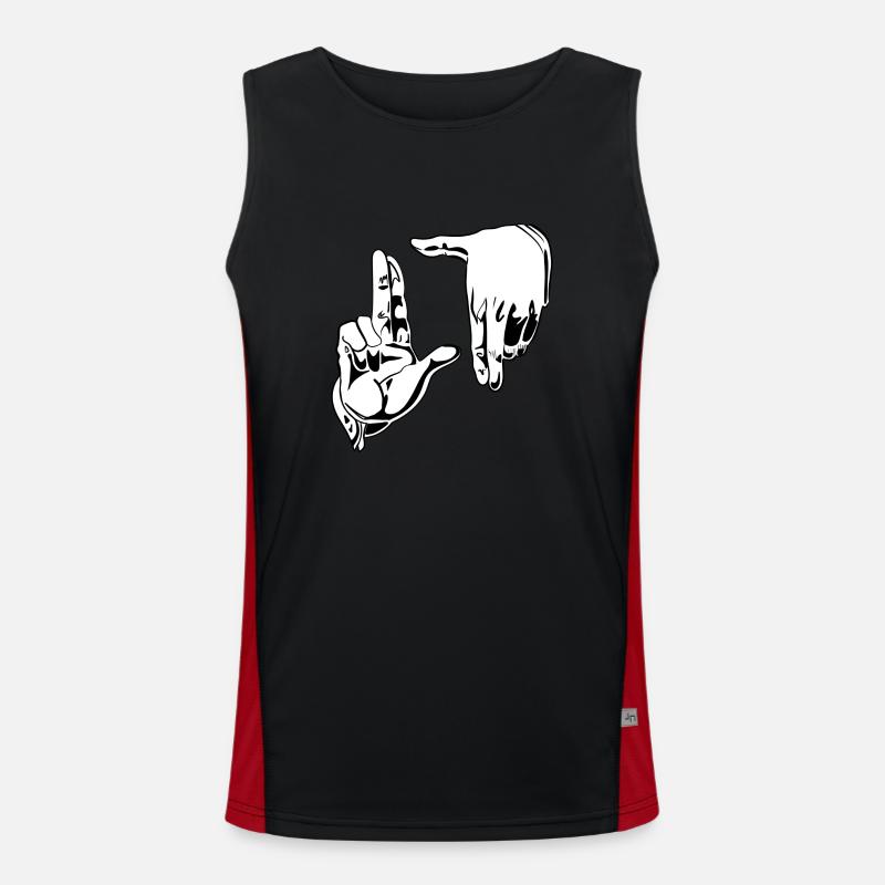 Photo Seeking Hands Men's Functional Contrast Tank Top 
